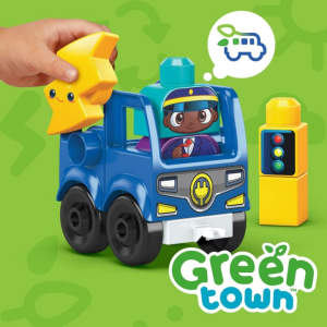 Mega Bloks große Steine: Green Town Charge & Go Bus