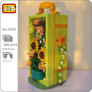 LOZ 1933 Schmuckkästchen mit Sonnenblumen