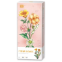 LOZ 1658 Blumen in Orange-Tönen: Begonie, Milchstern, Lilie, Hortensie