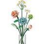 LOZ 1671 Blumen in Pastelltönen: Kamille, Hortensie, Rose