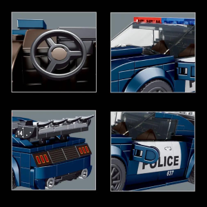 Mould King 27002 USA Polizeiauto inkl. Vitrine