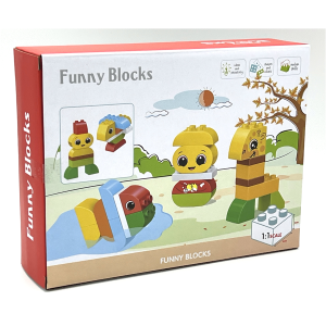 KHT 188-419H Tiere im Herbst - große Klemmbausteine