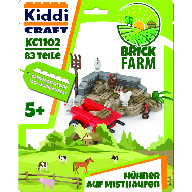 Kiddicraft KC1102 Misthaufen mit Hühnern