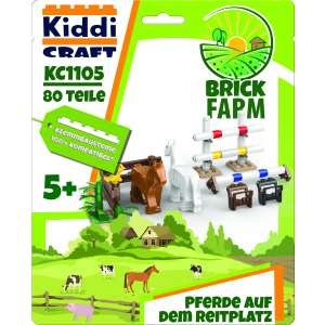 Kiddicraft KC1105 Pferde auf dem Reitplatz