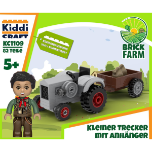 Kiddicraft KC1109 Kleiner Trecker mit Anhänger