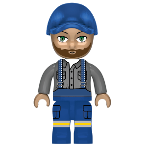 Kiddicraft KC1110 Großer Schlepper mit Anhänger