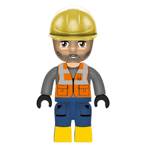 Kiddicraft KC1401 KIDDIZ Figuren-Pack Bautruppe