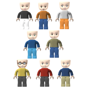 Kiddicraft KC1405 KIDDIZ Figuren-Pack Mix it!