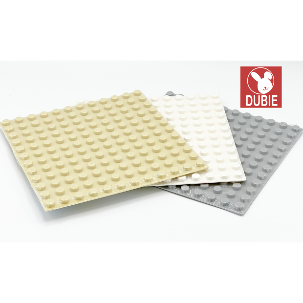 Dubie Baseplate Big Brick 12x12 große Noppen Tan