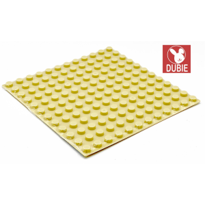 Dubie Baseplate Big Brick 12x12 große Noppen Tan