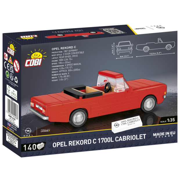 Cobi 24599 Opel Rekord C 1700L Cabrio