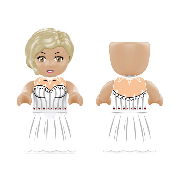 Kiddicraft KC1407 KIDDIZ Figuren-Pack: Hochzeit