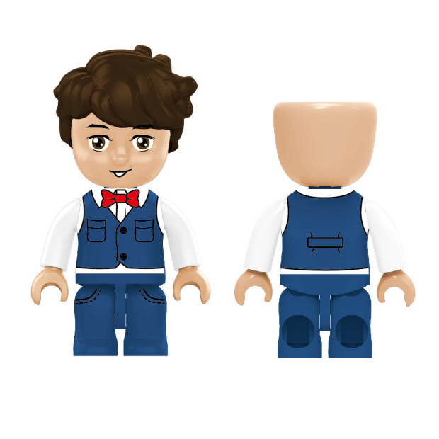 Kiddicraft KC1407 KIDDIZ Figuren-Pack: Hochzeit