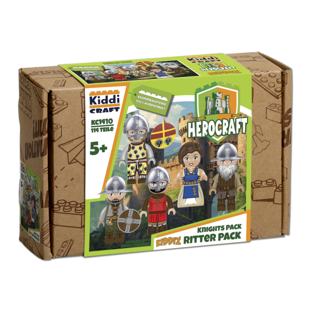 Kiddicraft KC1410 KIDDIZ Figuren-Pack: Ritter