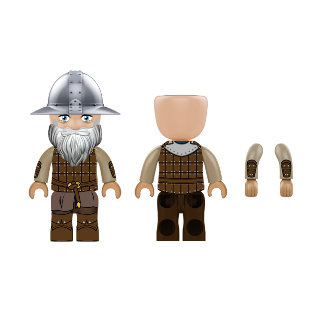 Kiddicraft KC1410 KIDDIZ Figuren-Pack: Ritter