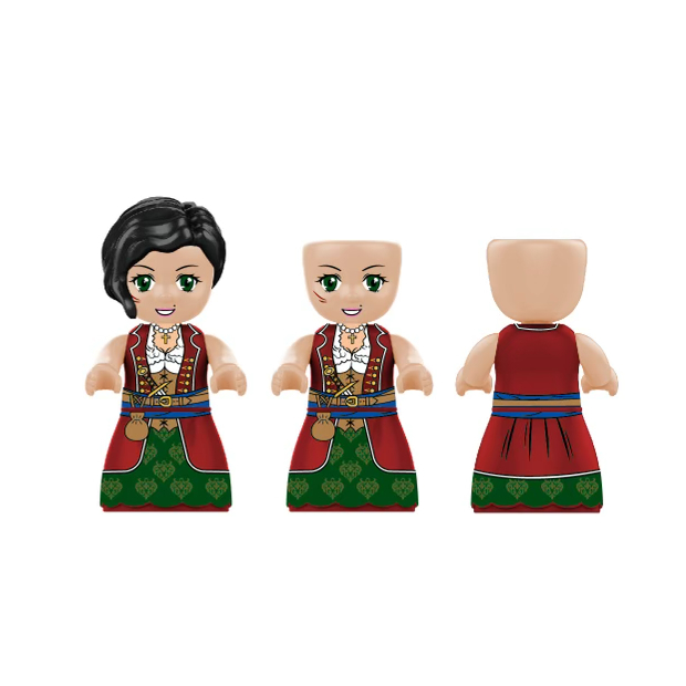 Kiddicraft KC1411 KIDDIZ Figuren-Pack: Piraten Crew