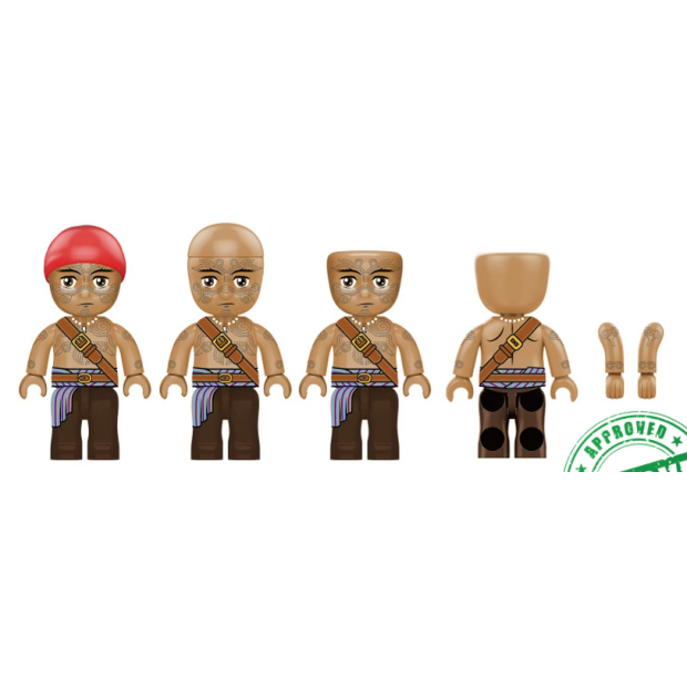 Kiddicraft KC1411 KIDDIZ Figuren-Pack: Piraten Crew