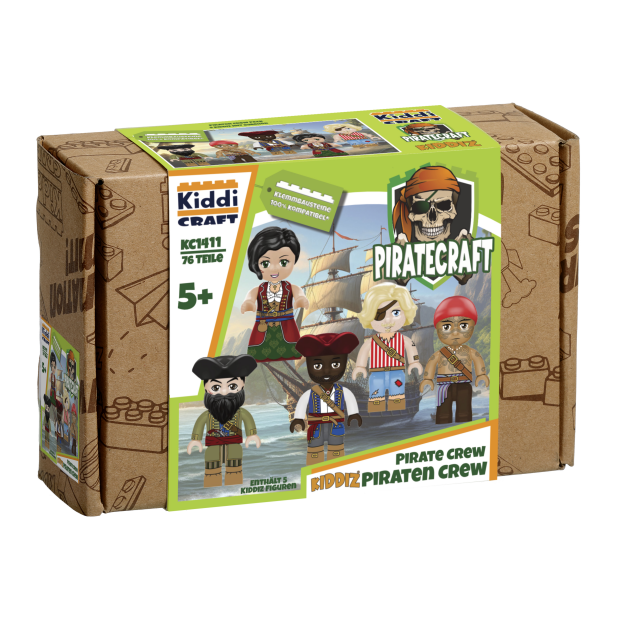 Kiddicraft KC1411 KIDDIZ Figuren-Pack: Piraten Crew