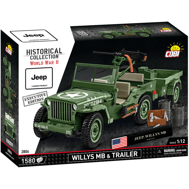 Cobi 2804 Willys MB & Trailer - Executive Edition