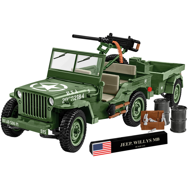 Cobi 2804 Willys MB & Trailer - Executive Edition