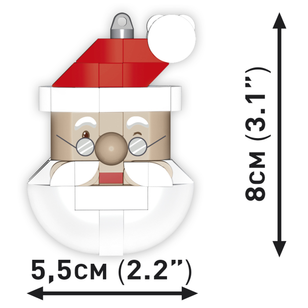 COBI 20011 Weihnachtsdeko - Christbaumschuck Weihnachtsmann