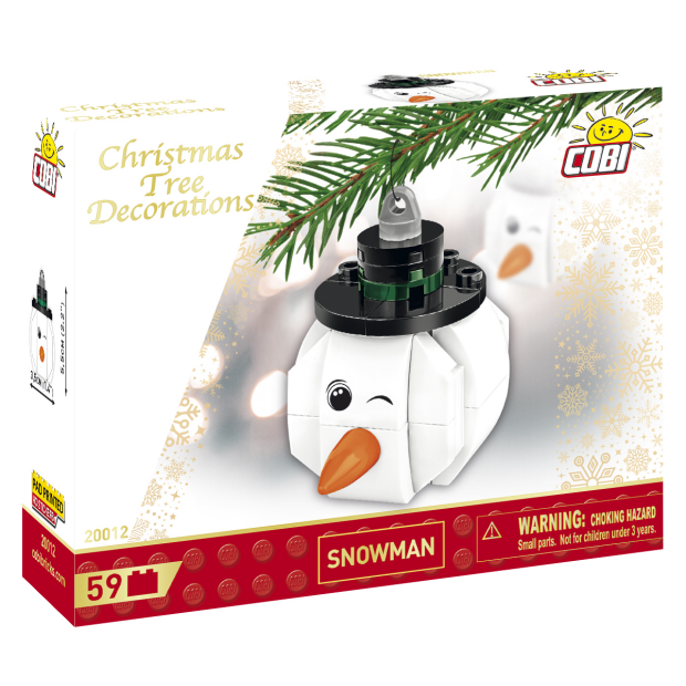 COBI 20012 Weihnachtsdeko - Christbaumschuck Schneemann