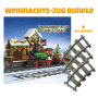 Bundle Jiestar 89142 Weihnachtszug mit Bahnhof + 20 Kurven gratis