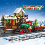 Bundle Jiestar 89142 Weihnachtszug mit Bahnhof + 20 Kurven gratis