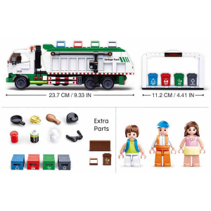 Sluban M38-B0780 Town Müllwagen mit Mülltrennung