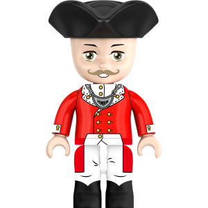 Kiddicraft KC1416 Kiddiz Figuren-Pack: Rotröcke Soldaten / British Redcoats