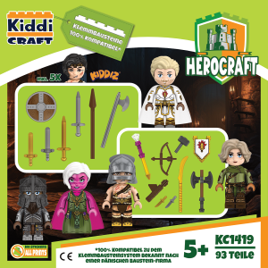 Kiddicraft KC1419 Kiddiz Figuren-Pack: Dungeon Raider
