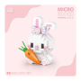 LOZ 8610 Hase mit Möhre (Mikro-Klemmbausteine)