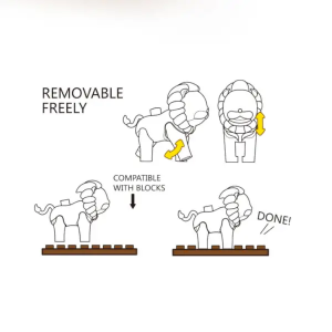 HPD Löwe - große Klemmbausteine