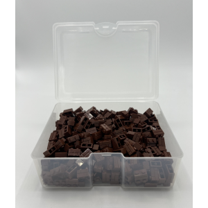 Konvolut Masonry Bricks 2x1 in Brown - Mauersteine Braun