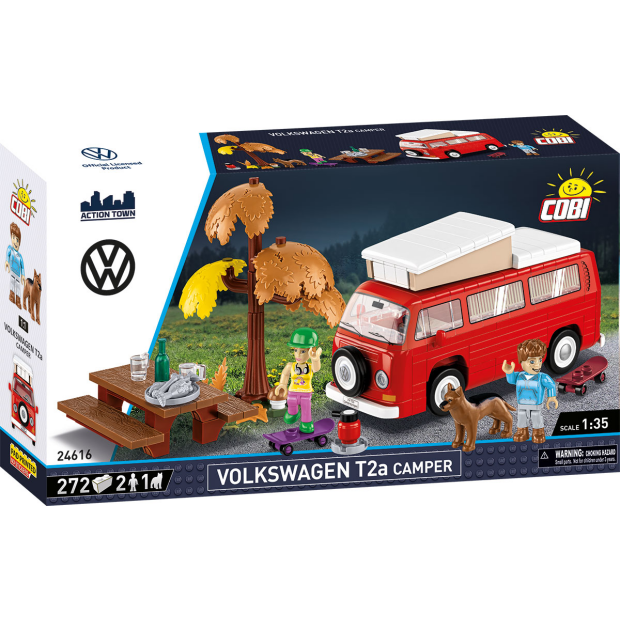 Cobi 24616 Volkswagen T2a Camper mit Dachzelt