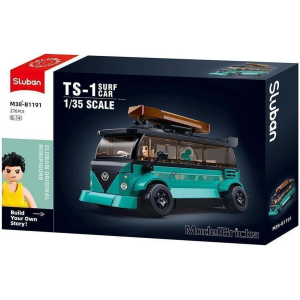 Sluban M38-B1191 türkiser Freizeit-Bus - Surfing - B-WARE