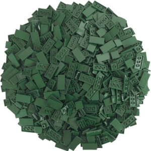 Q-Bricks 1.000 pcs Fliesen/Tiles Moos-Grün in 3 Formaten