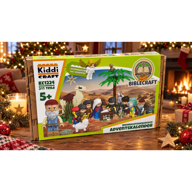 bestellbar ab November 26 -  Kiddicraft KC1224 Biblecraft Adventskalender