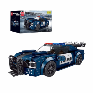 Mould King 27001Blauer Sportwagen inkl. Vitrine