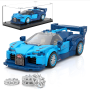 Mould King 27001 Blauer Sportwagen inkl. Vitrine