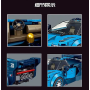 Mould King 27001 Blauer Sportwagen inkl. Vitrine