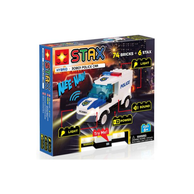 STAX Hybrid Polizeiauto H12101 mit Licht und Sound