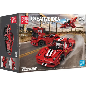 Mould King 10076 - 3 in 1 Creative Idea Set (Roter...