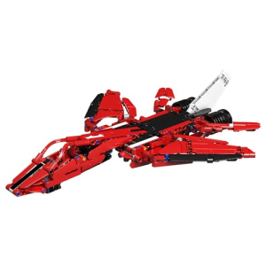 Mould King 10076 - 3 in 1 Creative Idea Set (Roter Sportwagen, LKW & Düsenjet)