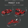 Mould King 10076 - 3 in 1 Creative Idea Set (Roter Sportwagen, LKW & Düsenjet)